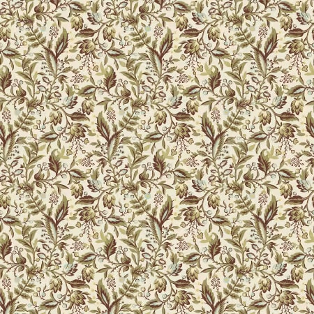 FRENCH MARKET: Cream Leaves  by Jera Brandvig