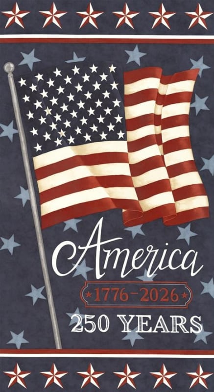 AMERICA 250 YEARS: PANEL NAVY BLUE 56185 14 by Deb Strain AMERICA 250 YEARS: PANEL NAVY BLUE 56185 14 by Deb Strain