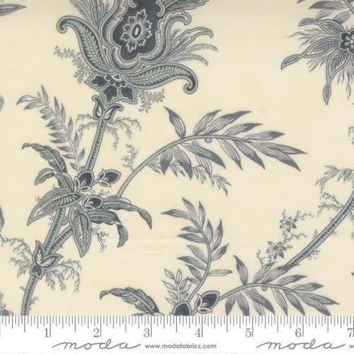BREATHTAKING BLUES:  Plume Florals Jacobean Porcelain 44401 11 by 3 Sisters