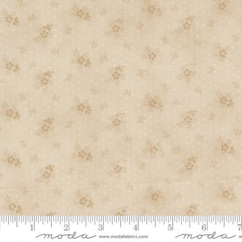 BREATHTAKING BLUES:  Little Flower Ecru 44406 12 by 3 Sisters