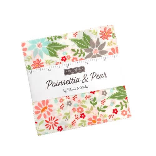 POINSETTIA & PEAR Charm Square Pack from Moda Fabrics by Sherri & Chelsi