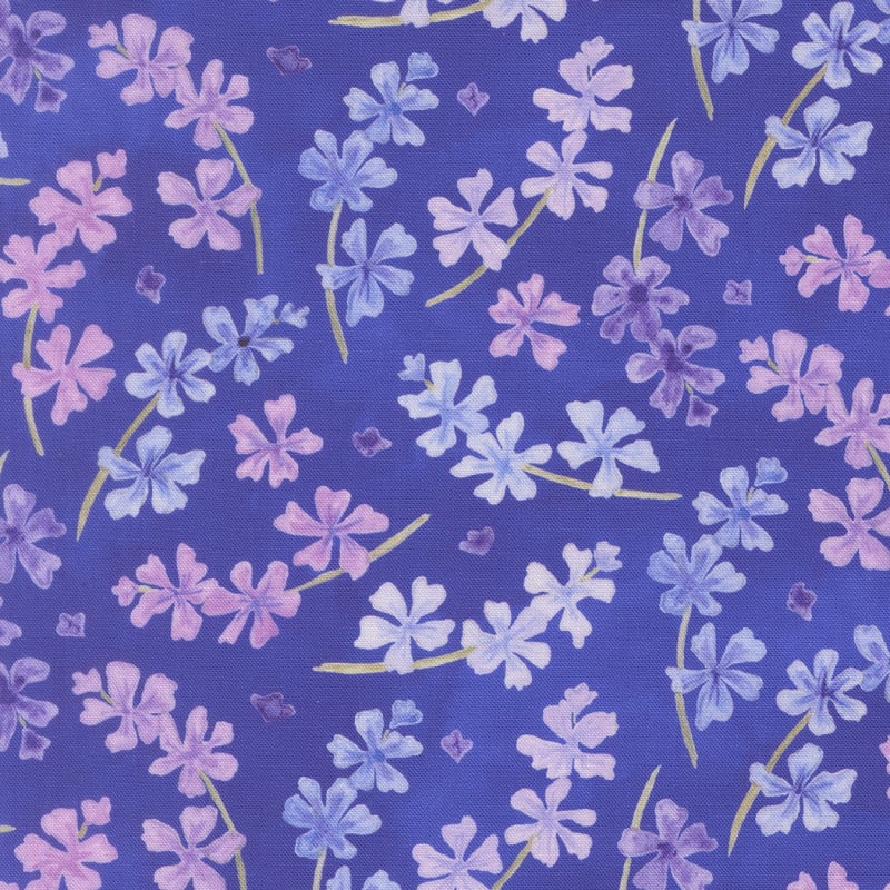 DELPHINIUM: Lilac Floral in Agapanthus 24651 15 by Janet Clare for Moda DELPHINIUM: Lilac Floral in Agapanthus 24651 15 by Janet Clare for Moda