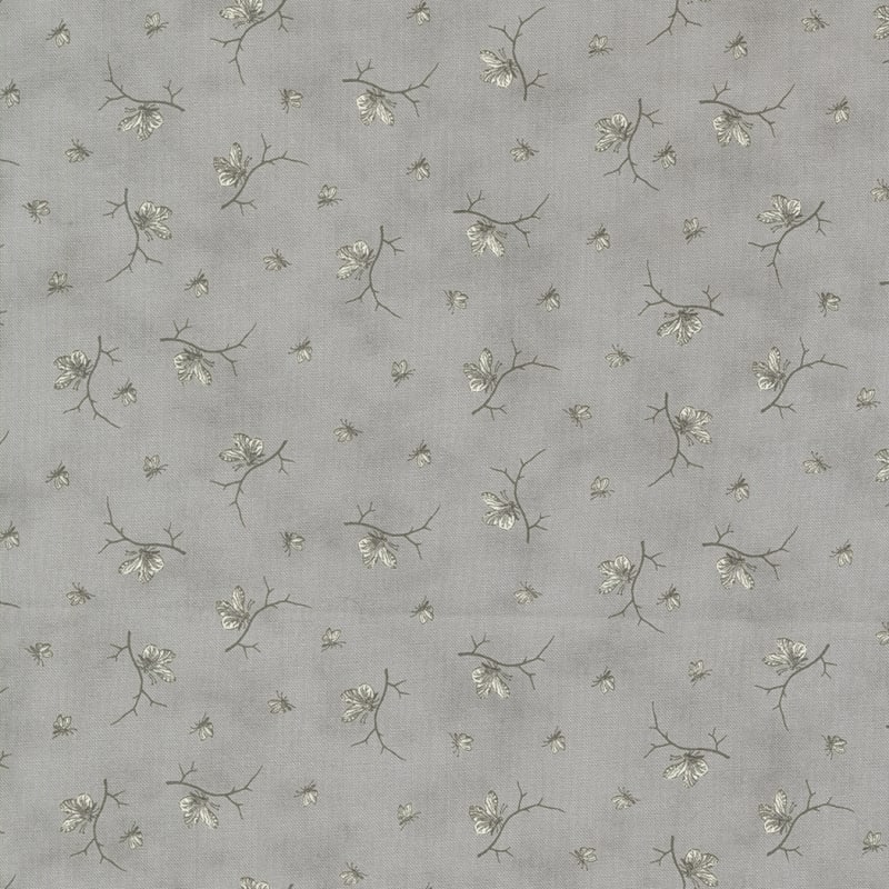 Collections Cause Etchings Butterflies Shirting Slate Grey  by H. Marcus & 3Sisters is a shirting style fabric.