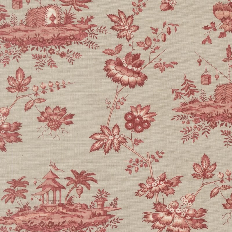 FLEUR DE PARIS:  Jardinage Florals Scenic 13992-15 Smoke by French General