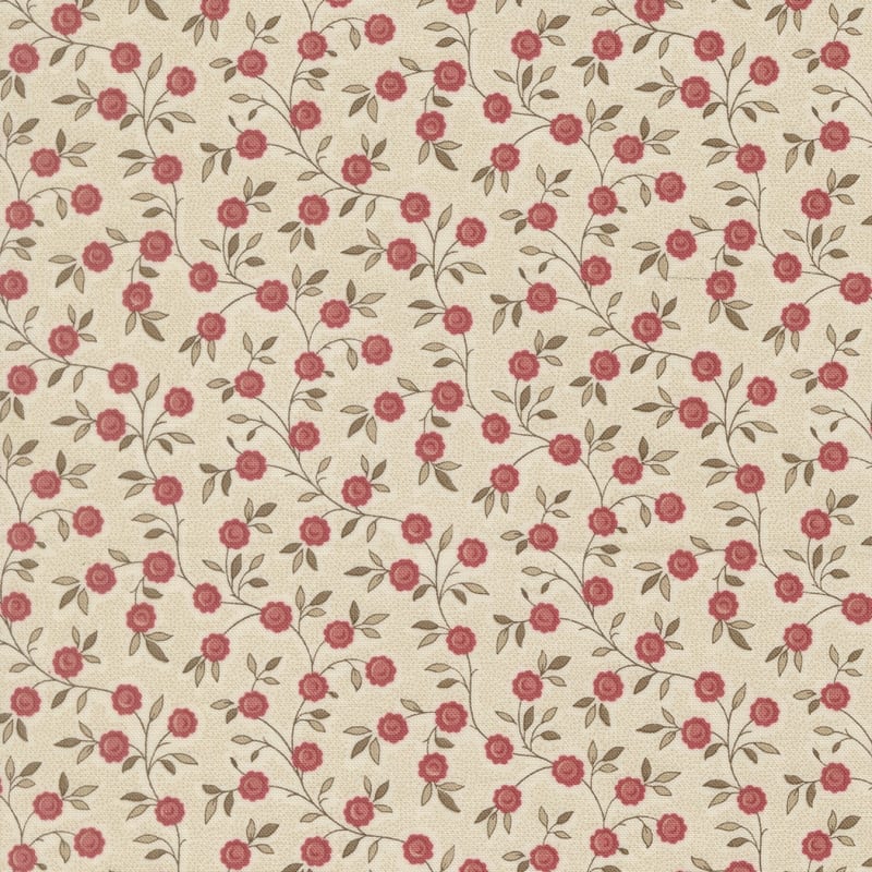 FLEUR DE PARIS: Topiare Florals Vines 13995-11 Pearl by French General