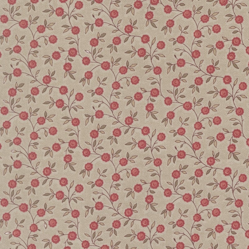 FLEUR DE PARIS: Topiare Florals Vines 13995-14 Smoke by French General