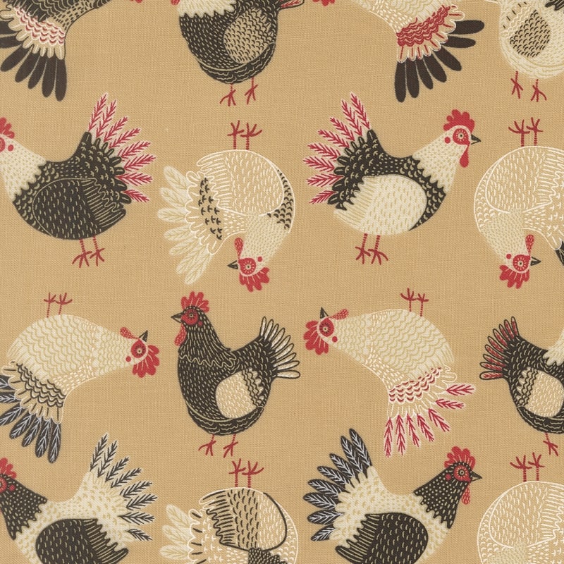 THE HENHOUSE:  FAT QUARTER BUNDLE (32 + 1 PANEL) by Gingiber