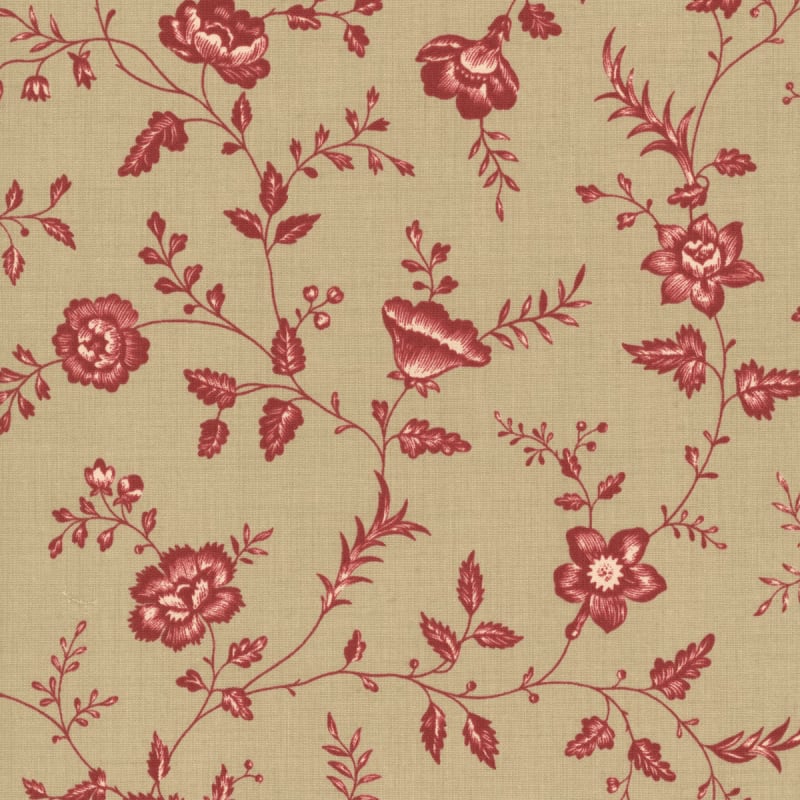LE JARDIN ROUGE:    Le Jardin Rouge 36155-13 Roche Dauphin  by French General for Moda Fabrics