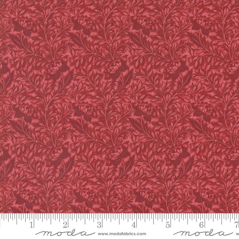 Lydia's Lace Gentleness Floral Blender Crimson Red shows a tone on tone crimson red delicate floral vine motif. Lydia's Lace Gentleness Floral Blender Crimson Red shows a tone on tone crimson red delicate floral vine motif.