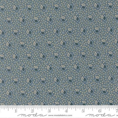 MISS MOLLIE:   Nugget  Weathered Cadet Blue 47567 19    by Betsy Chutchian for Moda