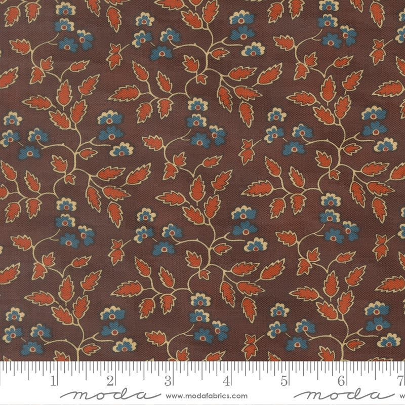 Pamelias Path Dark Chocolate 47550 20 by Betsy Chutchian for Moda Pamelias Path Dark Chocolate 47550 20 by Betsy Chutchian for Moda
