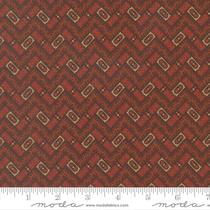 Pamelias Path Crooked Path Mocha Brown 47553 21 by Betsy Chutchian for Moda