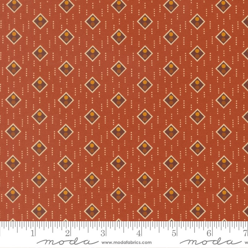 Pamelias Path Pan For Gold Cinnamon 47556 22 by Betsy Chutchian for Moda Pamelias Path Pan For Gold Cinnamon 47556 22 by Betsy Chutchian for Moda