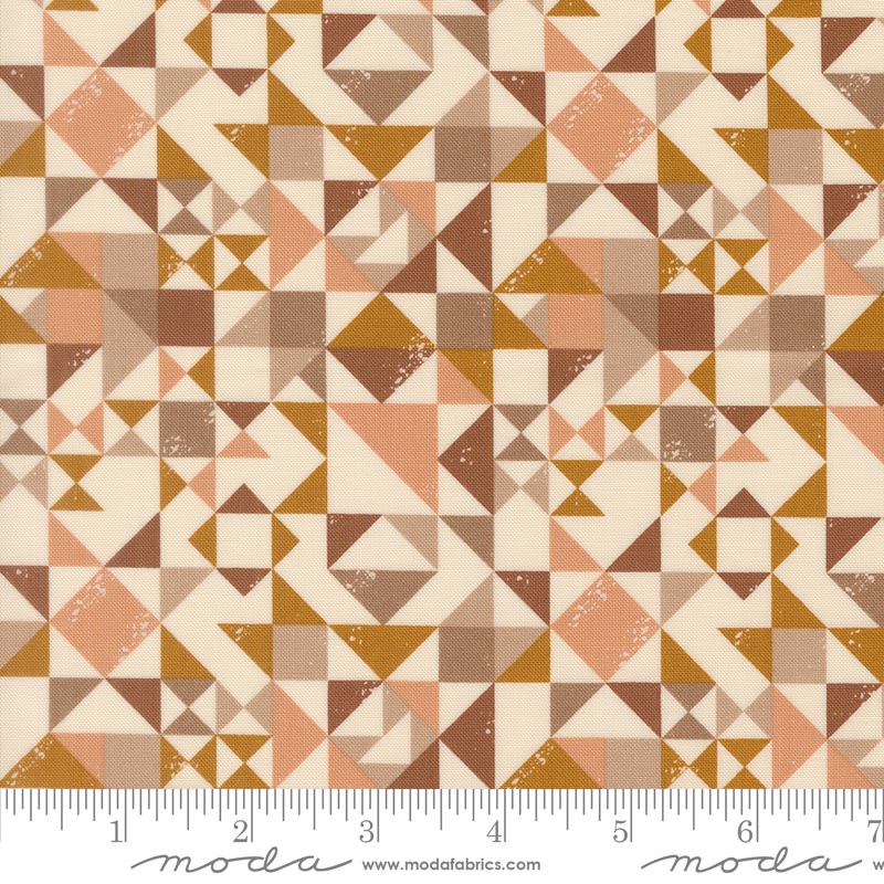 WELLSPRING  Quilt Blocked Geometrics Eggshell 45673 11 by Fancy That Design House
