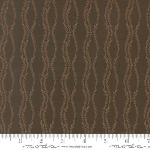 WINDFALL Vine Stripe Dark Moss 45656 22  by Fancy That Design House