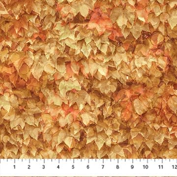 Autumn Breeze Layered Leaves Lt. Rust by  Deborah Edwards & Melanie Samra