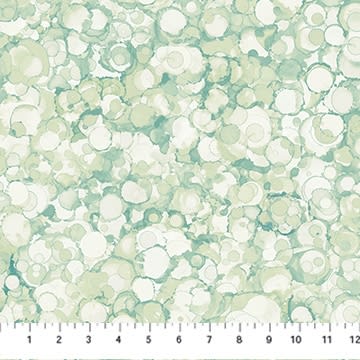 Autumn Breeze Bubbles in Teal/Green by  Deborah Edwards & Melanie Samra