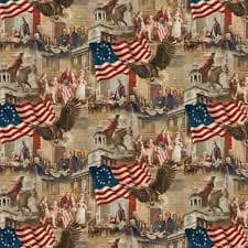 AMERICA 250:  Stonehenge Beige Independence Hall Fabric