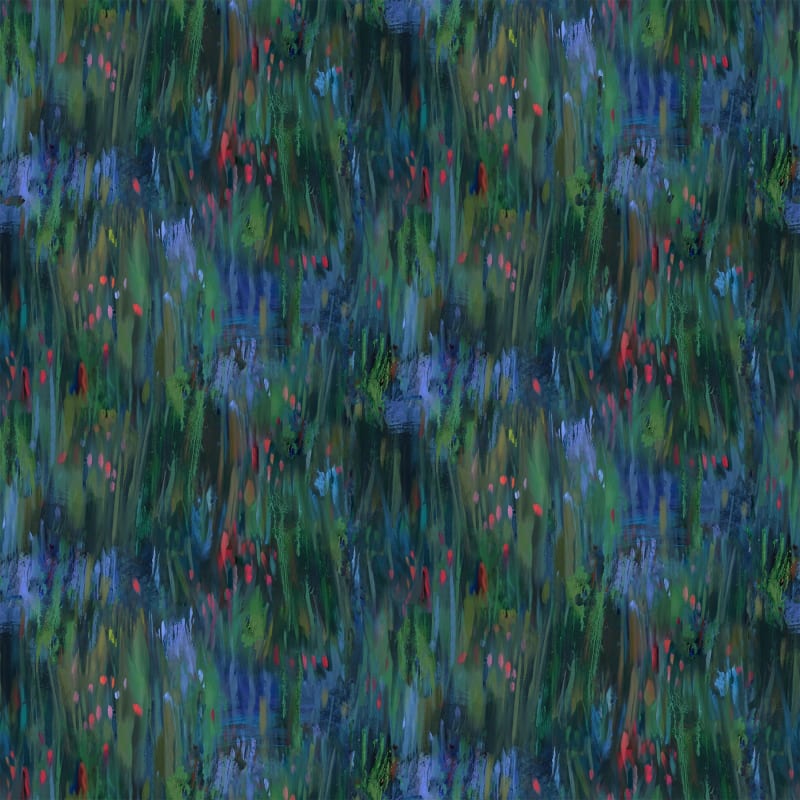 LOTUS: Lotus Dark Green Large Brushstrokes Fabric for Northcott Fabrics LOTUS: Lotus Dark Green Large Brushstrokes Fabric for Northcott Fabrics