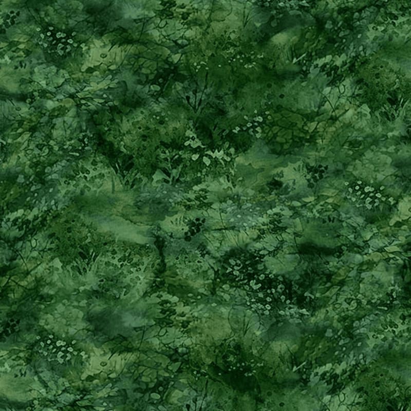 SERENITY SPRINGS: Serenity Springs DP29072-78 DK Green Leaves Northcott Fabrics SERENITY SPRINGS: Serenity Springs DP29072-78 DK Green Leaves Northcott Fabrics