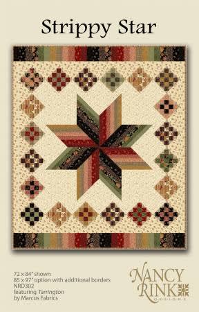Strippy Star Quilt Pattern from Nancy Rink Designs