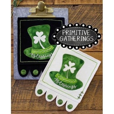IRISH BLESSINGS LIGHT  Wool Applique Quilt KIT with Pattern from Primitive Gatherings