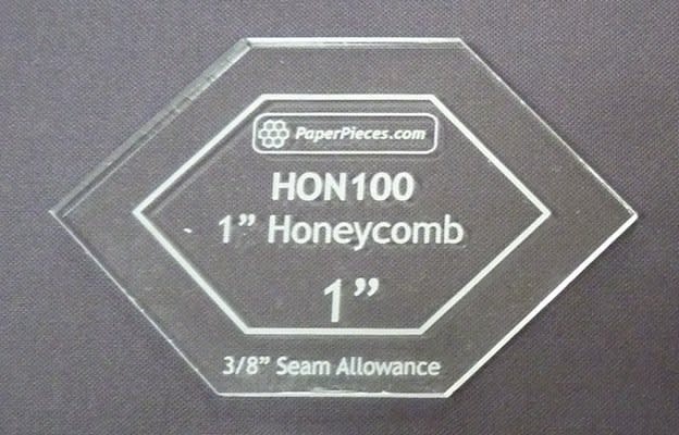 1 Inch HONEYCOMB ACRYLIC TEMPLATE