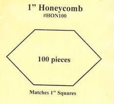 English Paper Pieces 1-1/2 Honeycomb