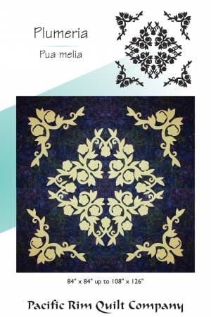 Plumeria Bed Quilt Pattern