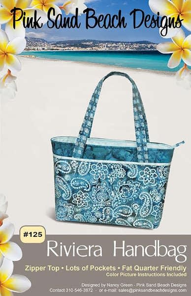 Riviera Handbag  Pattern by Pink Sand Beach Designs