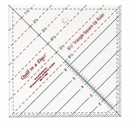 6 1/2 INCH SQAURE RULER by Eleanor Burns Quilt In A Day