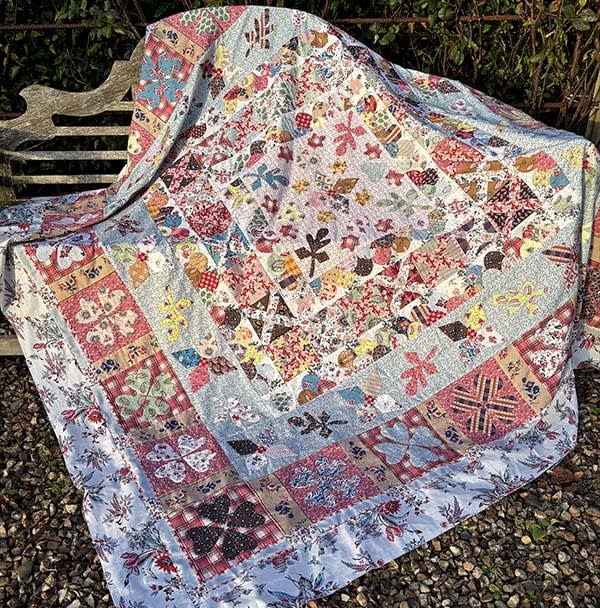 UP HILL & DOWN DALE BACKING SET  by Margaret Mew Quilt Station