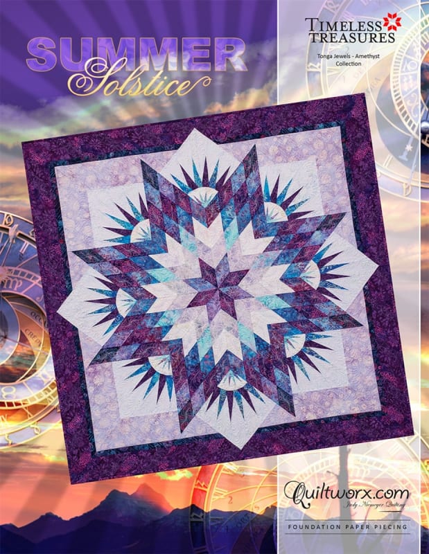 SUMMER SOLSTICE  Foundation Paper Pieced  Quilt Pattern by Judy Niemeyer Quiltworx