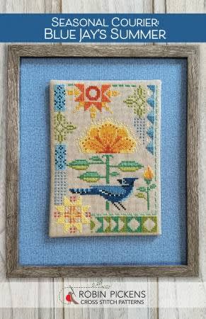 Blue Jay's Summer Cross Stitch Pattern by Robin Pickens