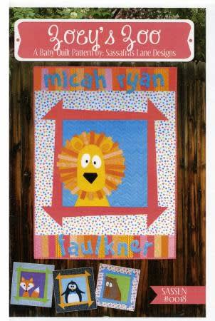 ZOEYS ZOO Quilt Pattern by Sassafras Lane Designs
