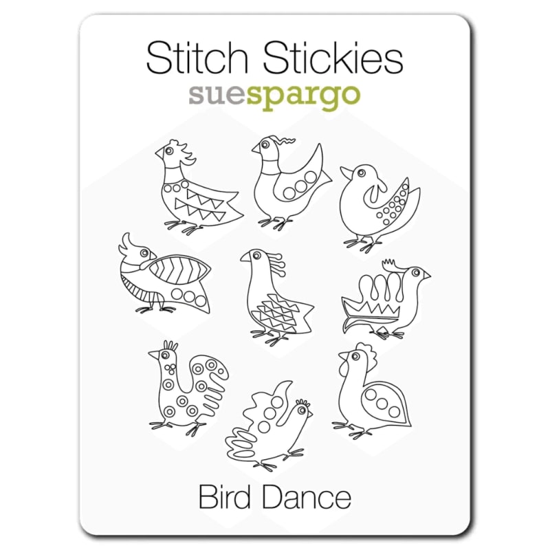 STITCH STICKIES:  BIRD DANCE by Sue Spargo