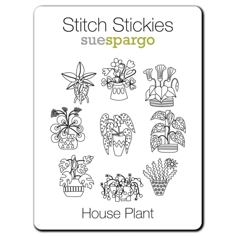 STITCH STICKIES:  HOUSE PLANT by Sue Spargo