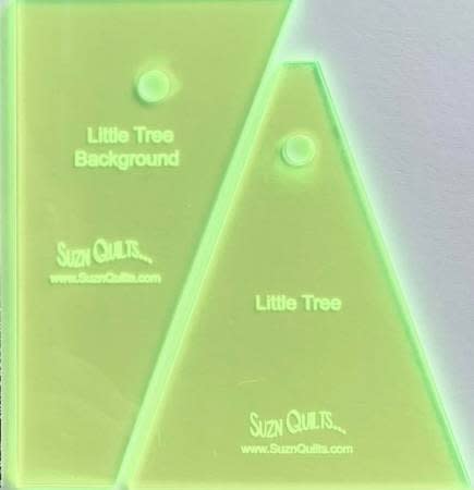 LITTLE  TREE TEMPLATE SET  by Suzn Quilts