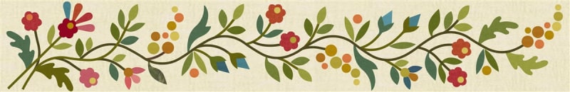 Spring Bouquet Block 10 by Laundry Basket Quilts