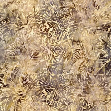 TONGA Batik JUNGLE LEAVES TONGA-B8213  ALMOND