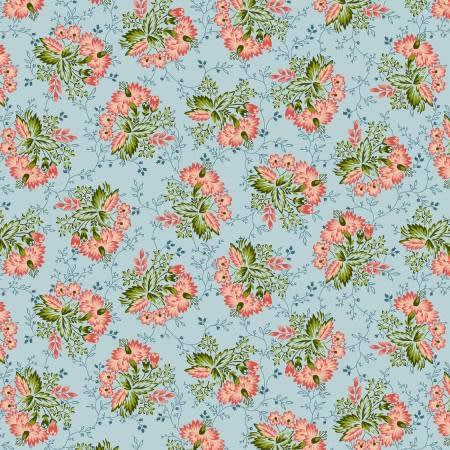 Tarrytown Blue Stripey Bouquet by MIchelle Yeo