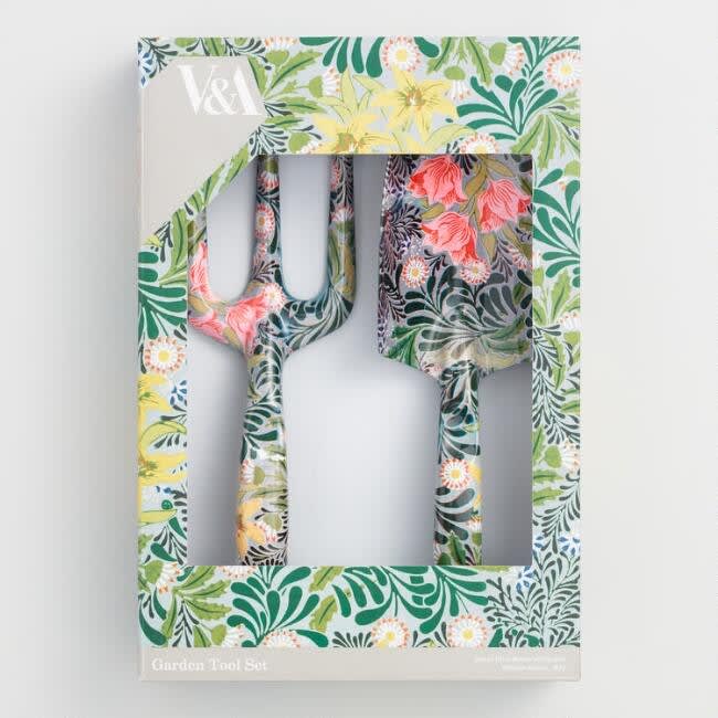 V & A William Morris Hand Fork & Trowel Set