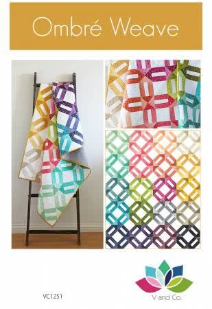 Ombre Weave Quilt Pattern by V and Co