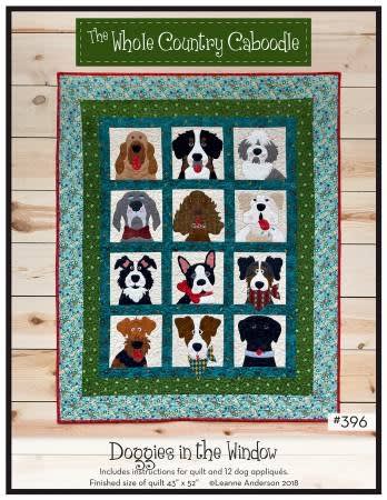 Doggies in the Window by Whole Country Caboodle shows 12 different breeds of dogs framed in what looks like the dogs are looking out the windows.