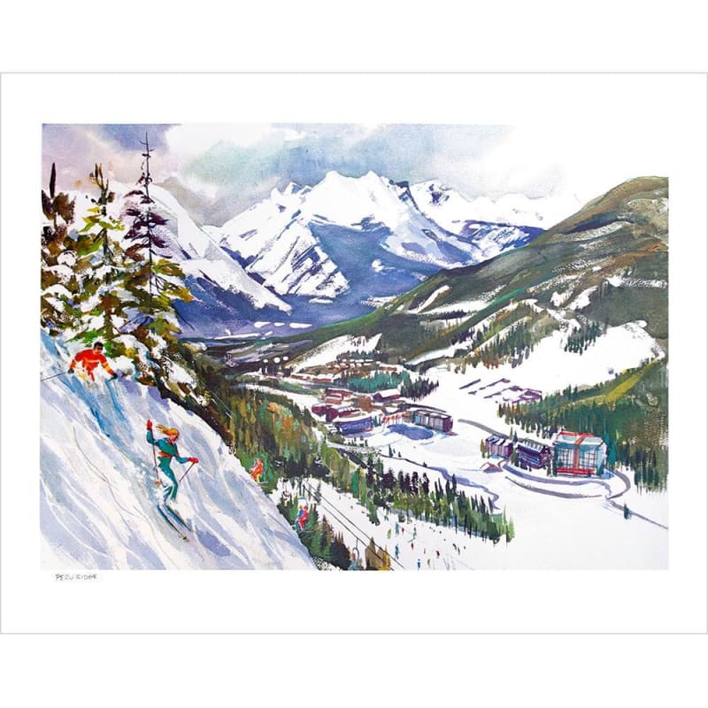 Keystones Peru Ridge Ski Poster Signed By Cecile Johnson
