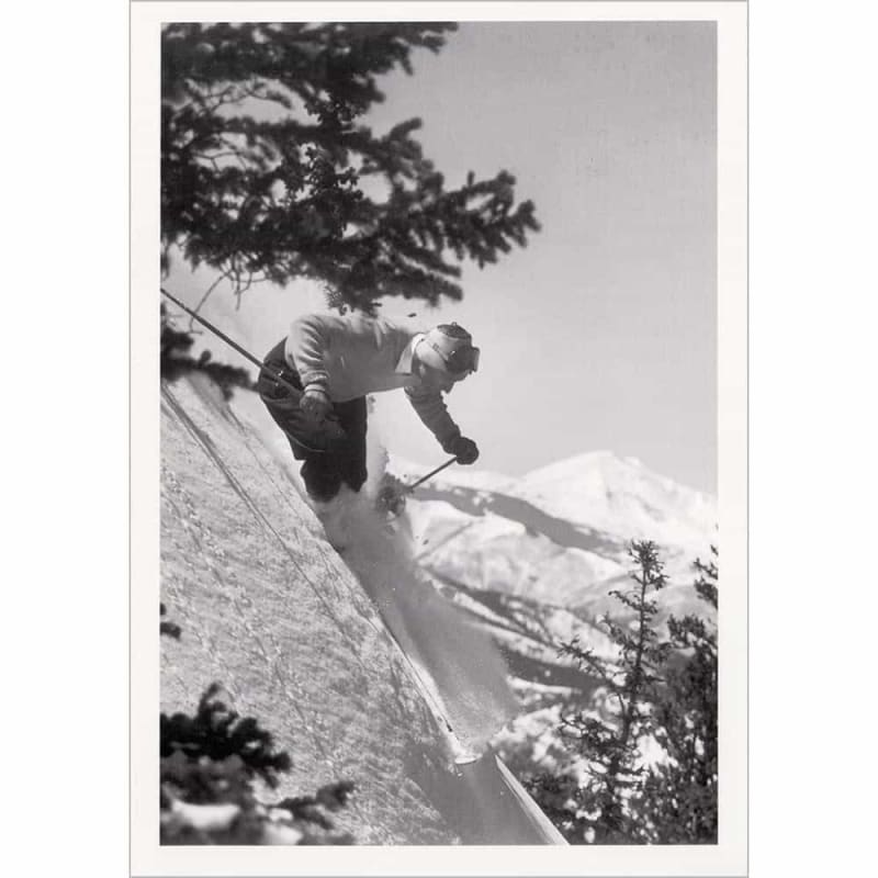 Dick Durrance Skiing Aspen, Mt. Sopris in Background Greeting Card Dick Durrance Skiing Aspen, Mt. Sopris in Background Greeting Card