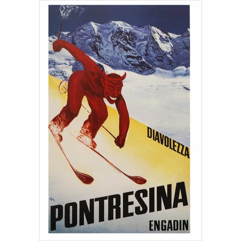 Pontresina Devil Postcard
