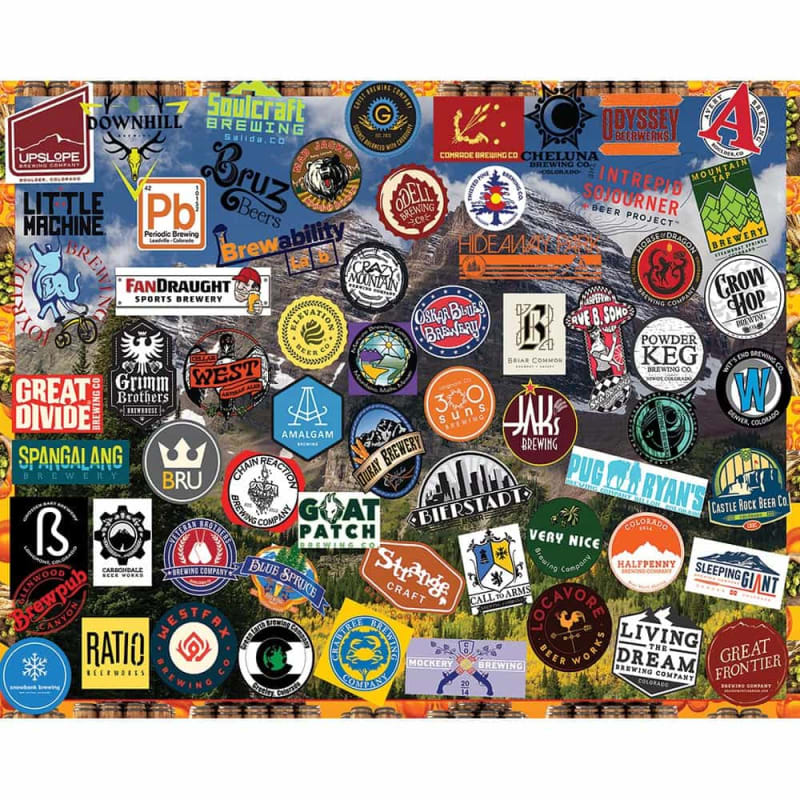 Jigsaw Puzzle Colorado Craft Beers, 1000 Pieces