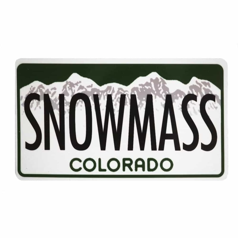 Snowmass License Plate Magnet
