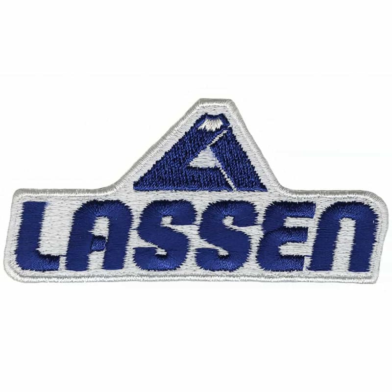 Mount Lassen California Embroidered Ski Patch Blue on White